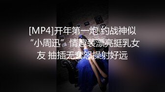 [MP4]开年第一炮 约战神似“小周迅”情趣装漂亮挺乳女友 抽插无套怒操射好远