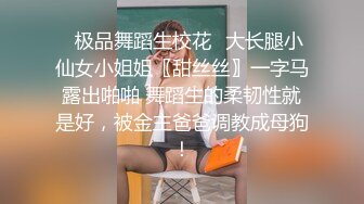 ✨极品舞蹈生校花✨大长腿小仙女小姐姐〖甜丝丝〗一字马露出啪啪 舞蹈生的柔韧性就是好，被金主爸爸调教成母狗！