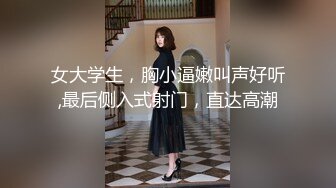 女大学生，胸小逼嫩叫声好听,最后侧入式射门，直达高潮