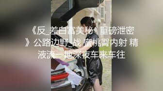 《反_差白富美秘️重磅泄密》公路边野_战 蜜桃臀内射 精液流一地深夜车来车往