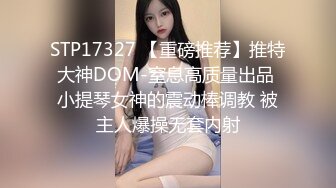 STP17327 【重磅推荐】推特大神DOM-窒息高质量出品 小提琴女神的震动棒调教 被主人爆操无套内射