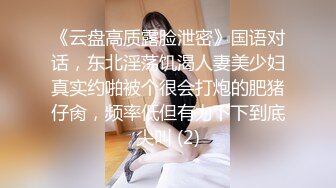 《云盘高质露脸泄密》国语对话，东北淫荡饥渴人妻美少妇真实约啪被个很会打炮的肥猪仔肏，频率低但有力下下到底尖叫 (2)